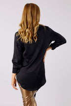 Black Satin Zhoush Shirt - SALE