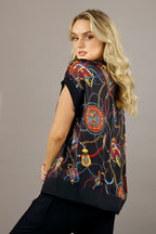 Black Bridle Polo Vest - SALE