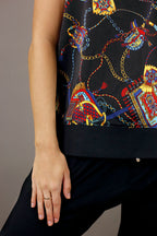 Black Bridle Polo Vest - SALE