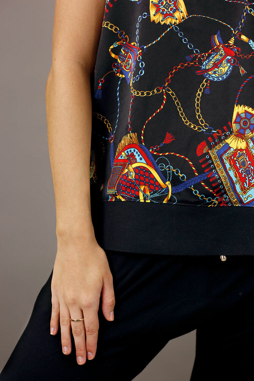 Black Bridle Polo Vest - SALE