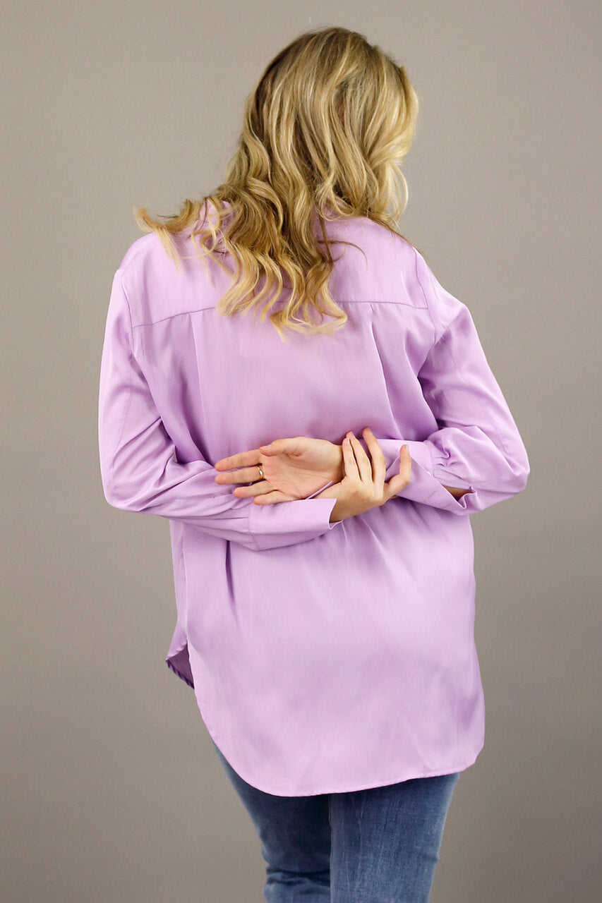 Lilac Seta Darling Shirt - SALE