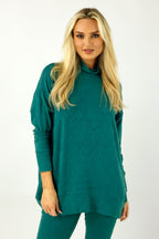 Teal Textured Valentina Jumper - FINAL SALE