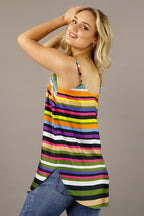 Colour Stripe Silky Effortless Cami - SALE