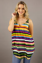 Colour Stripe Silky Effortless Cami - SALE