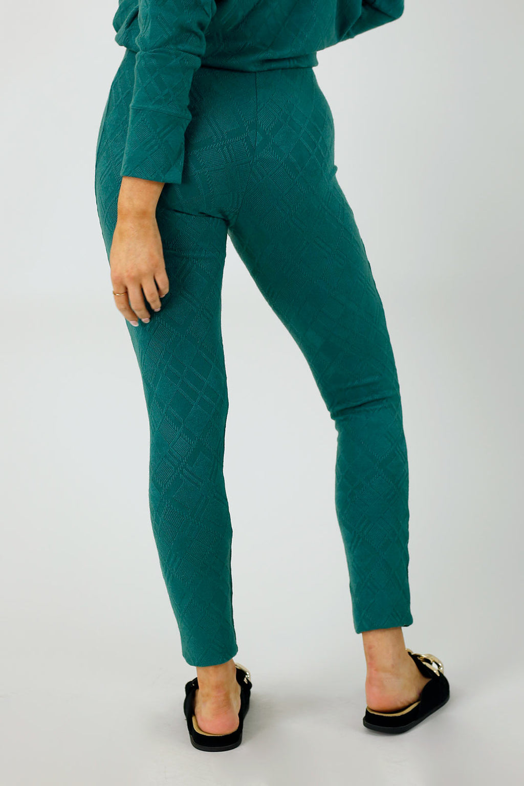 Teal Woolly Leggings - FINAL SALE