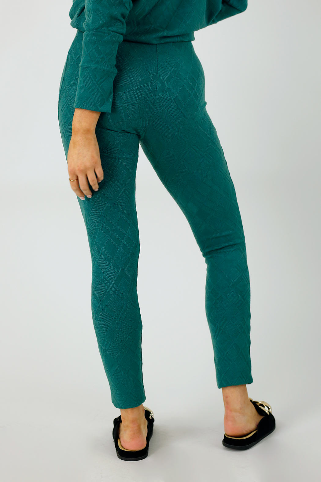 Teal Woolly Leggings - FINAL SALE