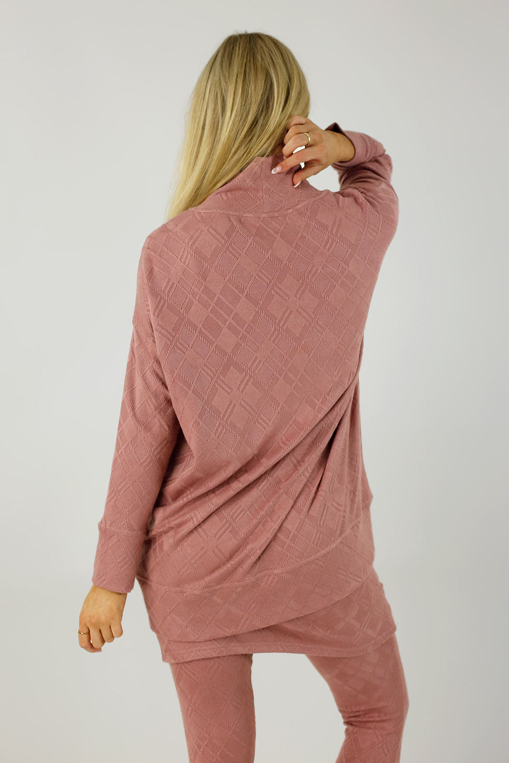 Rose Textured Valentina Jumper- FINAL SALE