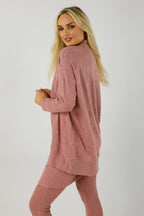 Rose Textured Valentina Jumper- FINAL SALE