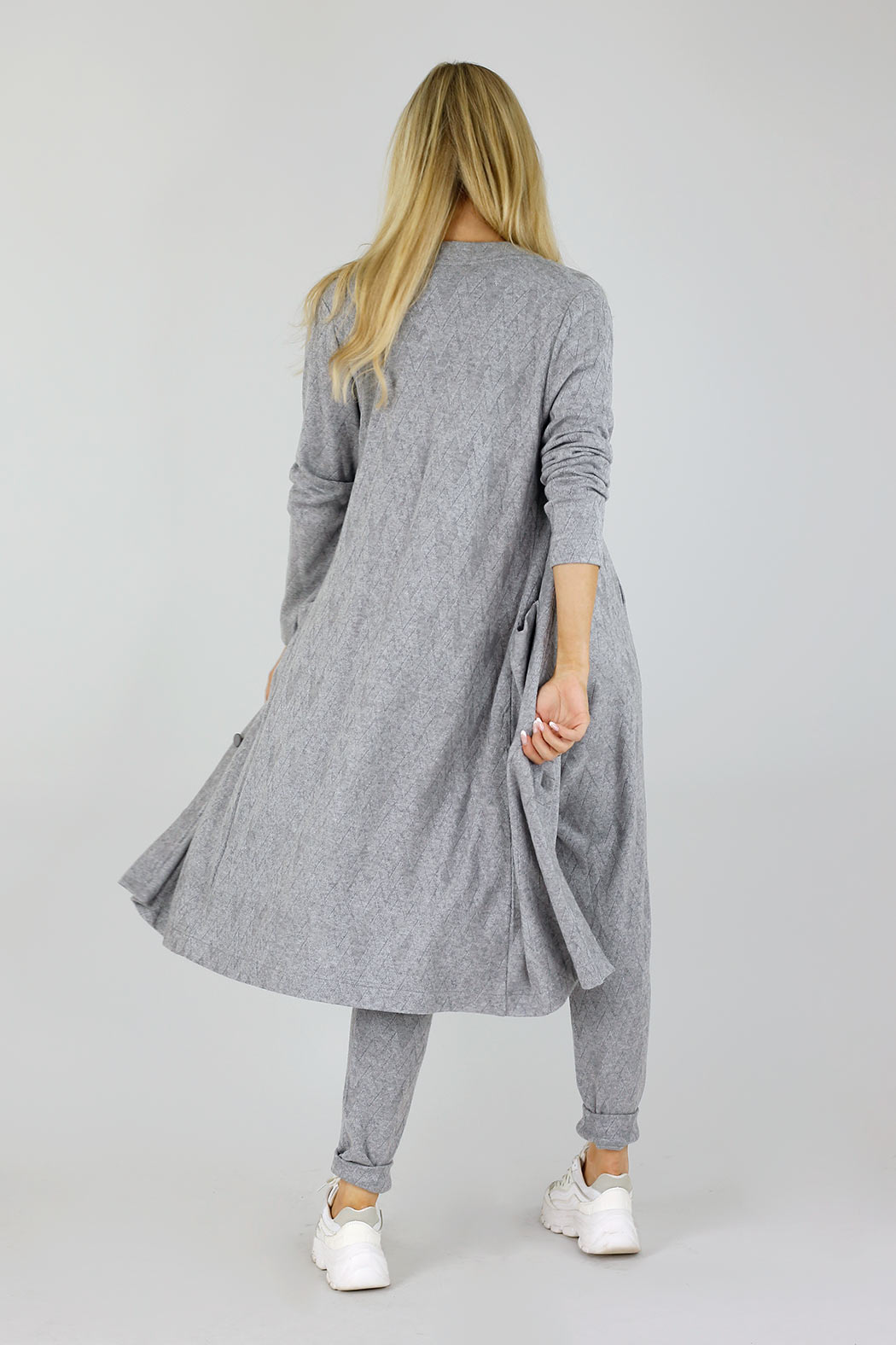 Grey Luxury Sleek Cardi - FINAL SALE