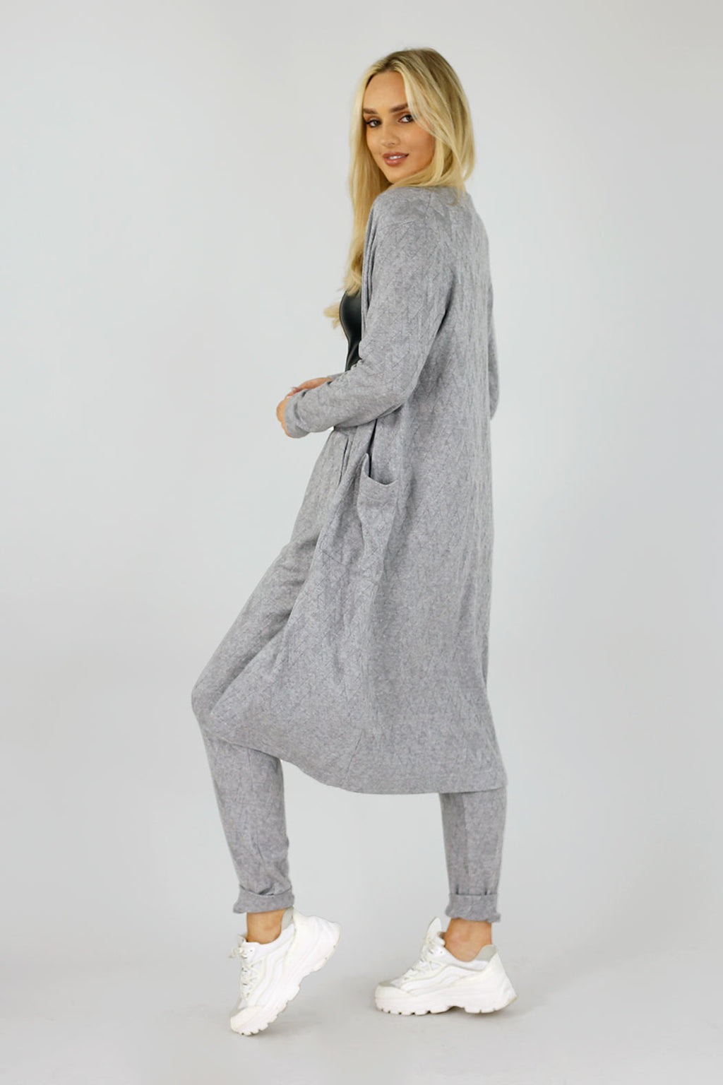 Grey Luxury Sleek Cardi - FINAL SALE