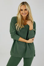 Green Lush Slouch Jumper - FINAL SALE
