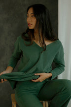 Green Lush Slouch Jumper - FINAL SALE