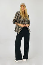 Taupe Lush V Neck Top - FINAL SALE
