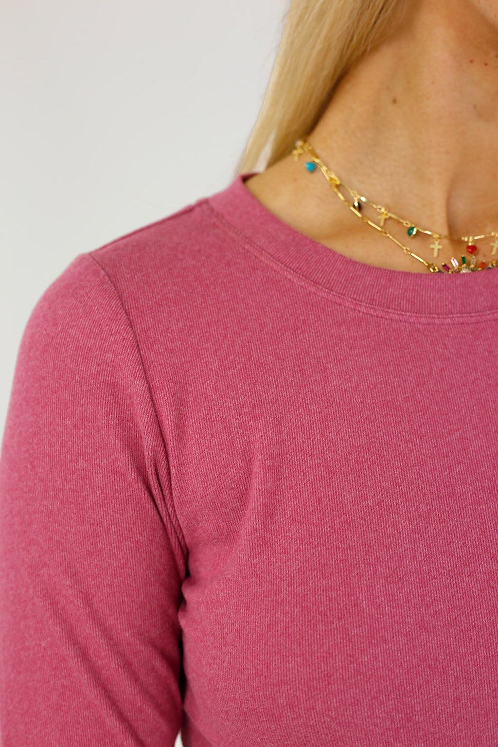 Pink Lush Crew Top - FINAL SALE