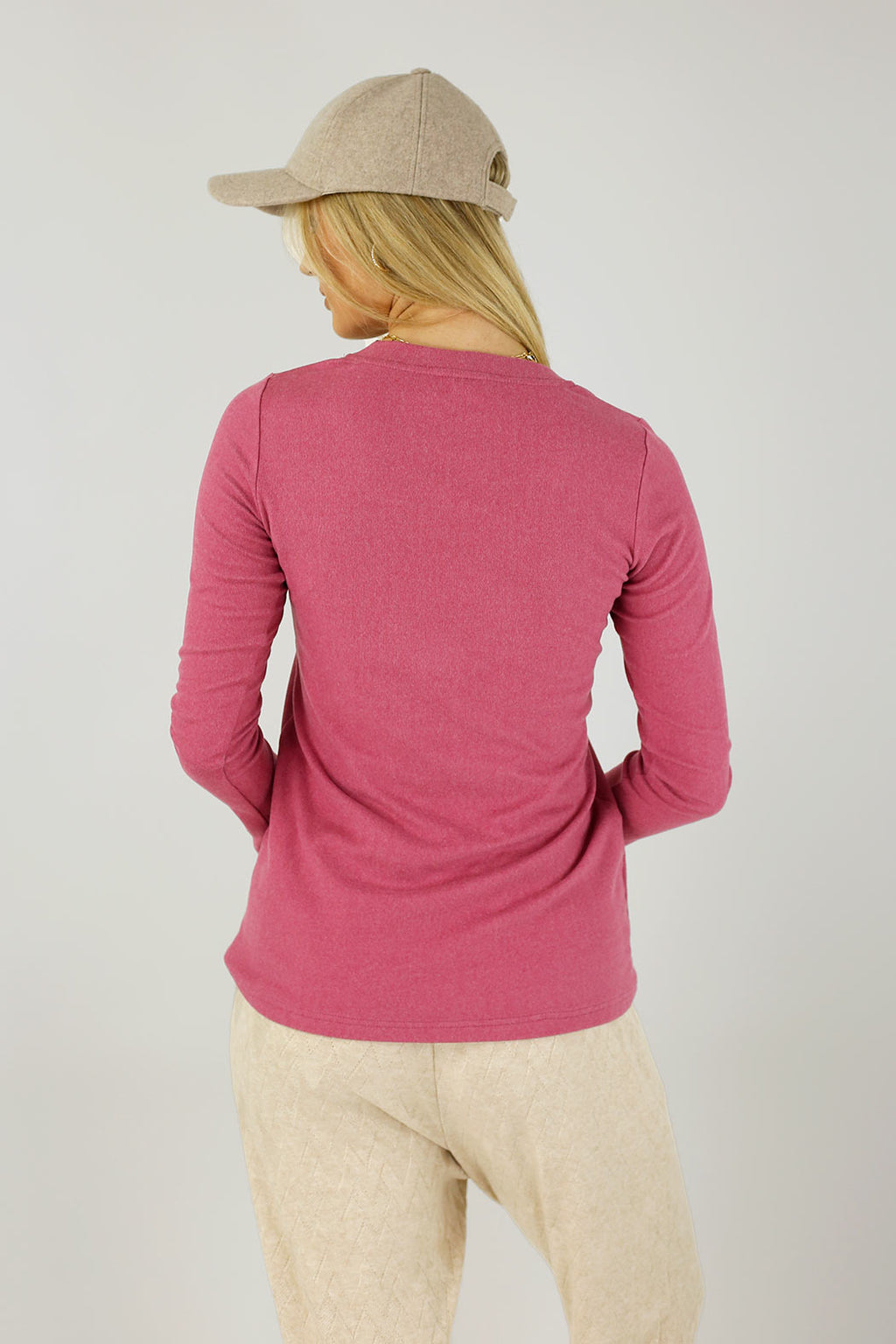 Pink Lush V Neck Top - FINAL SALE