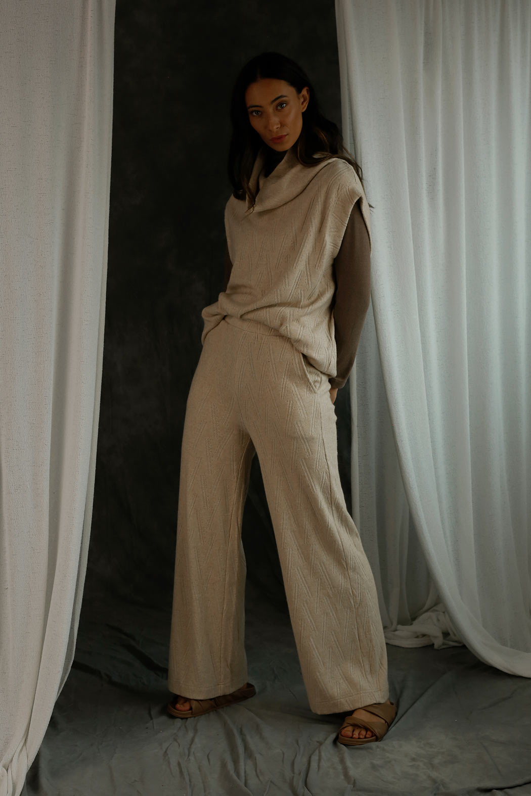 Oatmeal Cosy Culotte - FINAL SALE