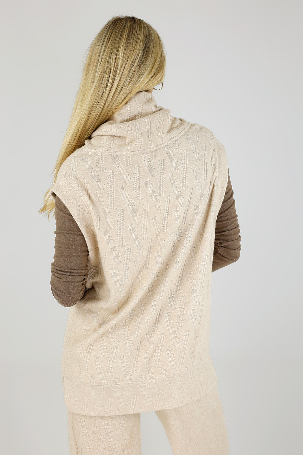 Oatmeal Cosy Cowl Vest - SALE