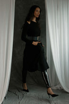 Black Keyhole Swing Dress - SALE