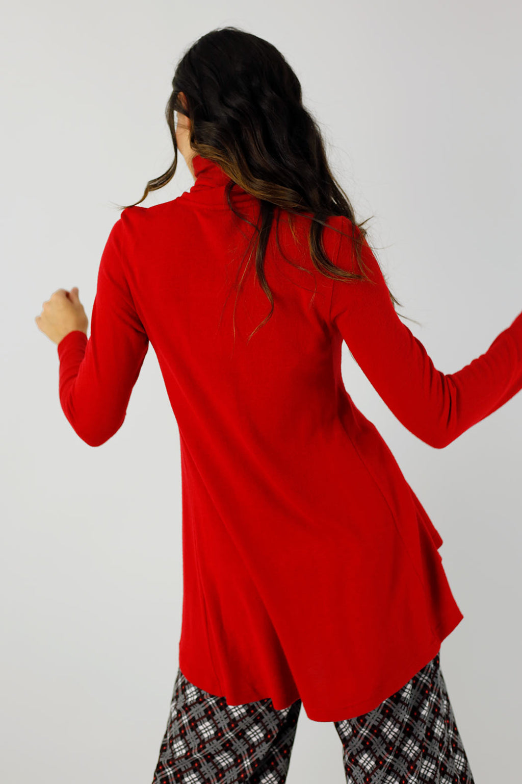 Red Keyhole Swing Top - FINAL SALE