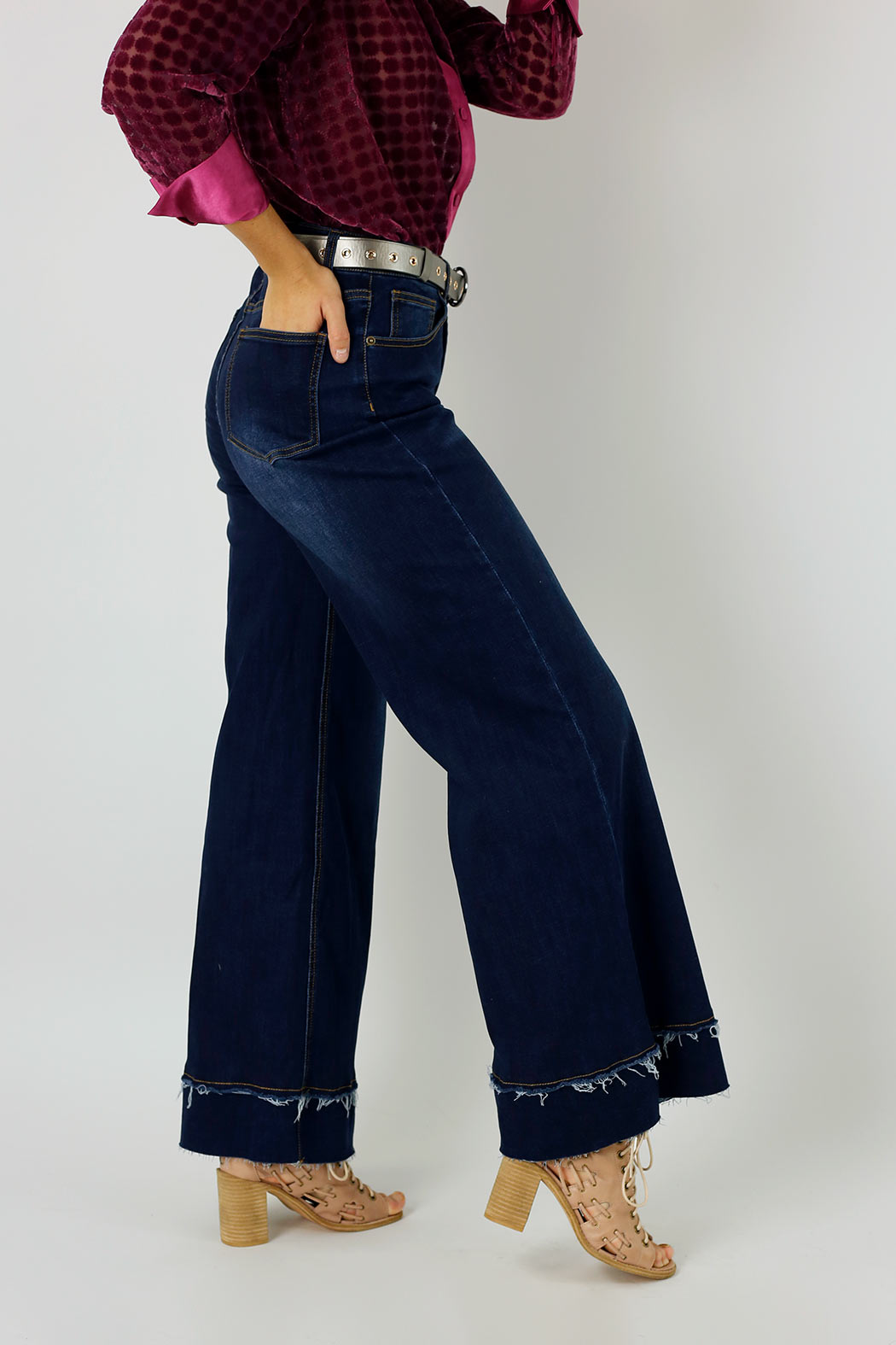 Dark Denim Wide Leg Jean - FINAL SALE