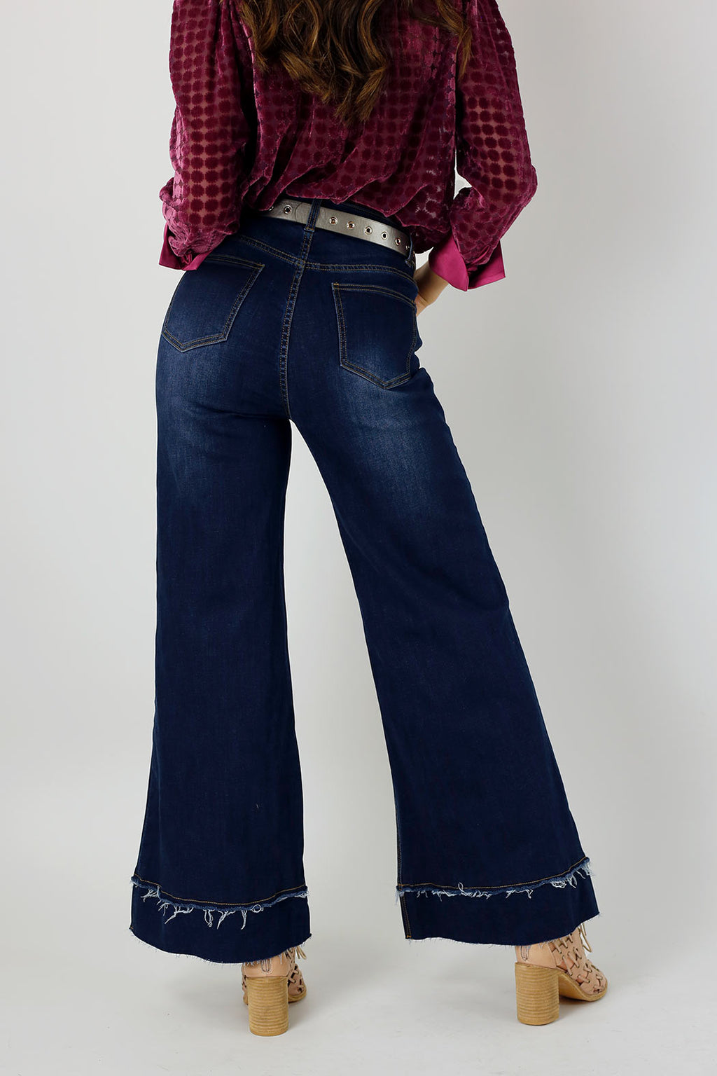Dark Denim Wide Leg Jean - FINAL SALE