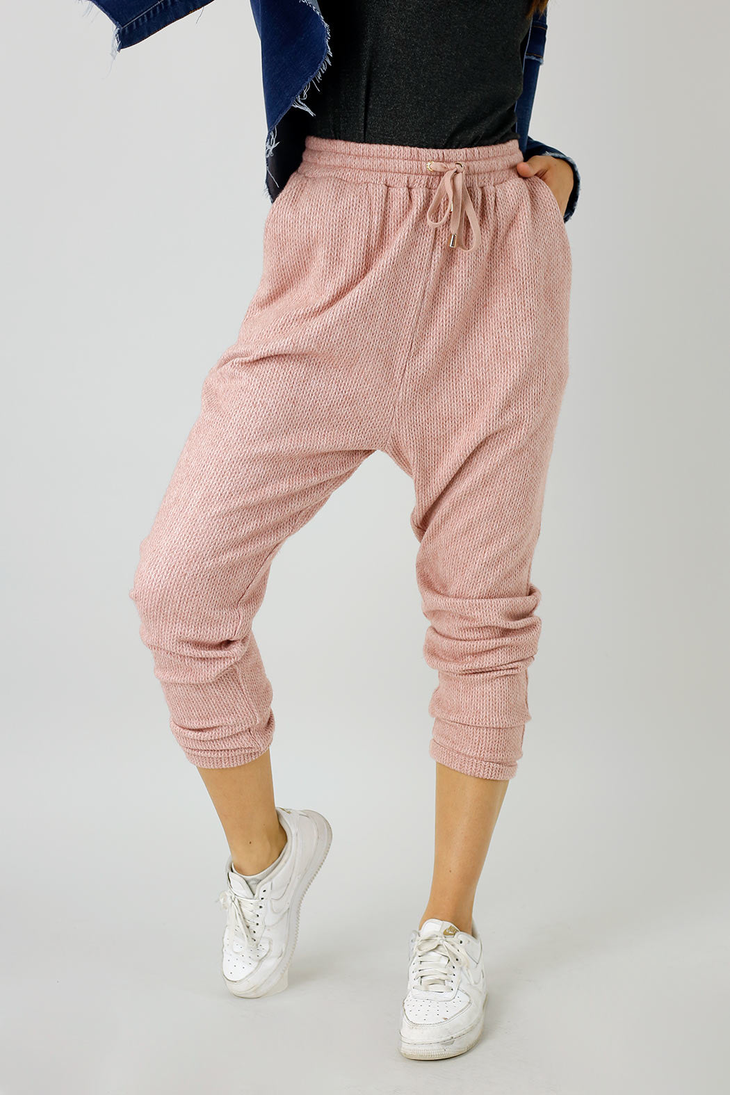 Pink Cable Lounge Pant - SALE