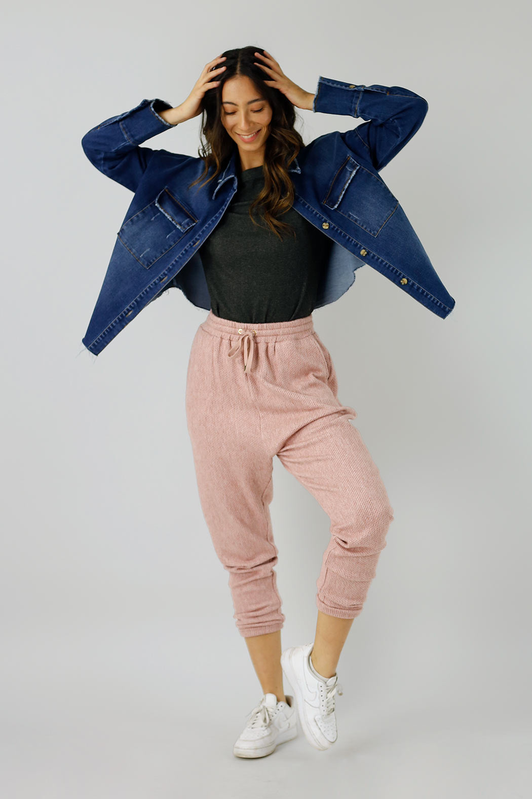 Pink Cable Lounge Pant - SALE
