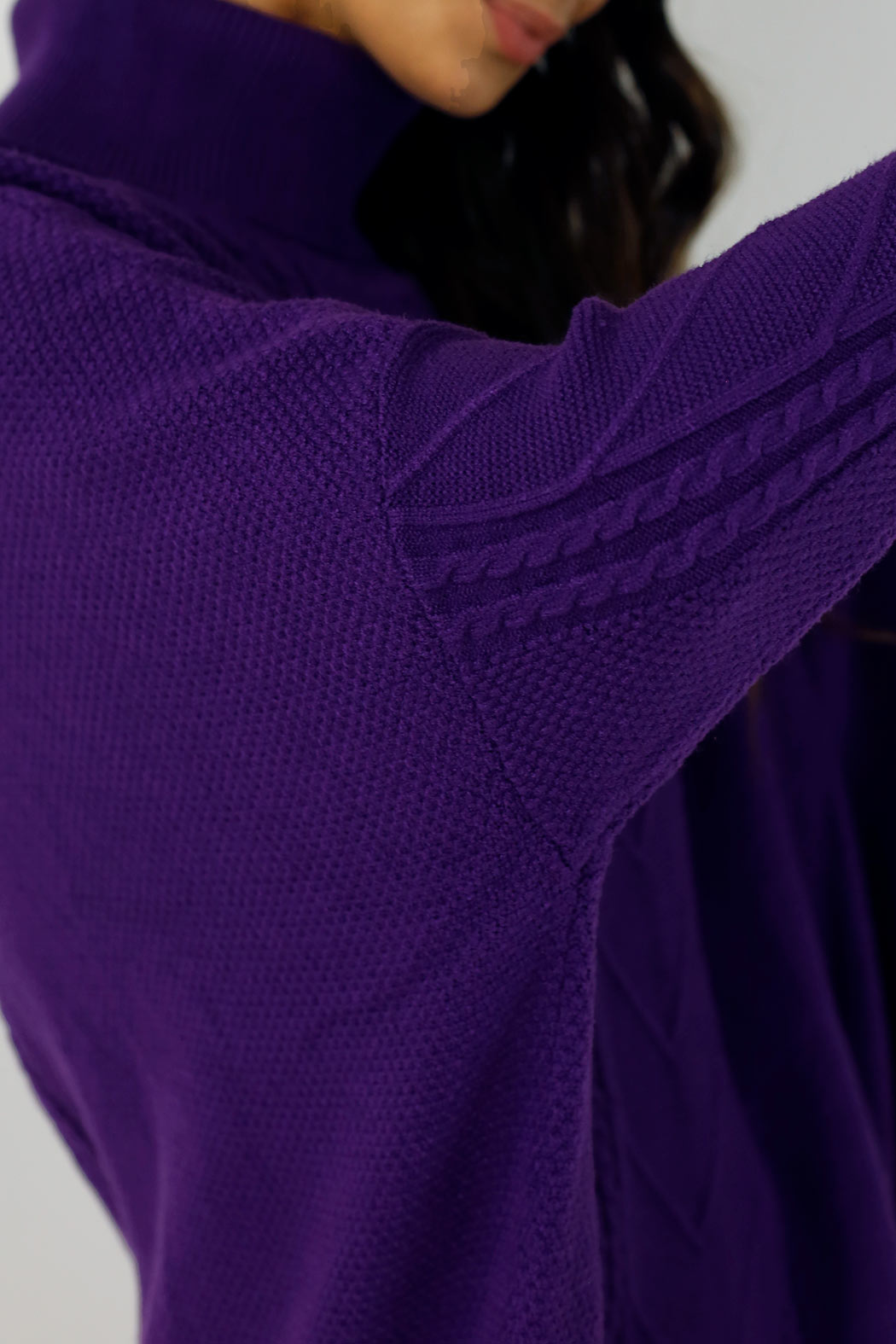 Purple Cable Knit Jumper- SALE