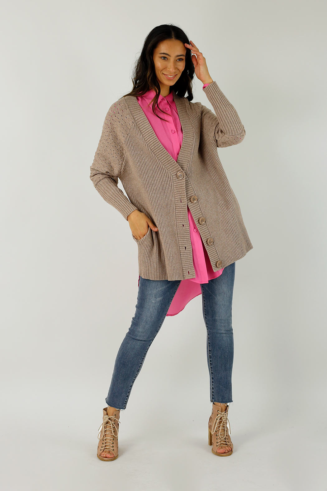 Mushroom Slouch Cardi - FINALE SALE