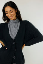 Black Cable Cardi - FINAL SALE