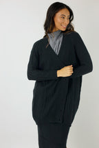 Black Cable Cardi - FINAL SALE