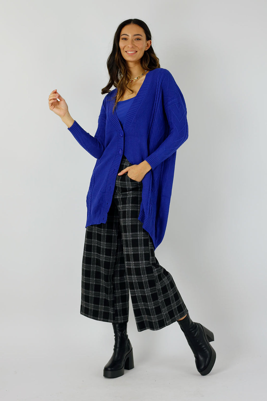 Cobalt Cable Cardi - FINAL SALE