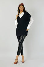 Black Woolly Vest - FINAL SALE