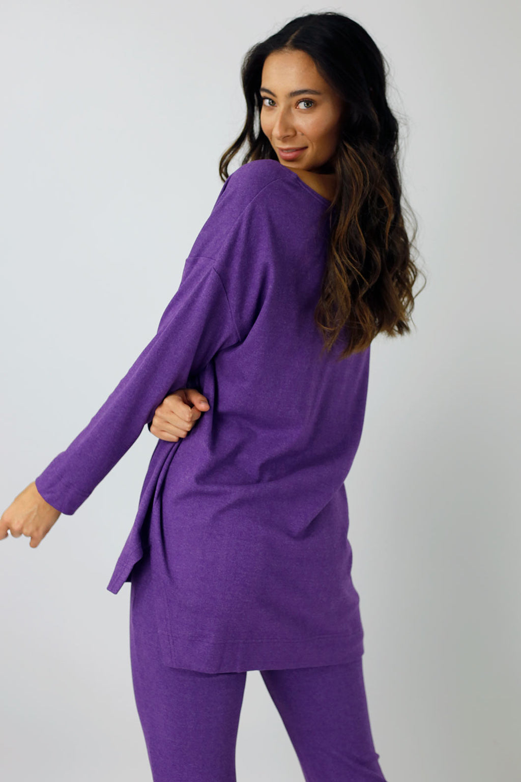 Purple Lush Slouch Jumper - FINAL SALE
