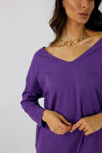 Purple Lush Slouch Jumper - FINAL SALE