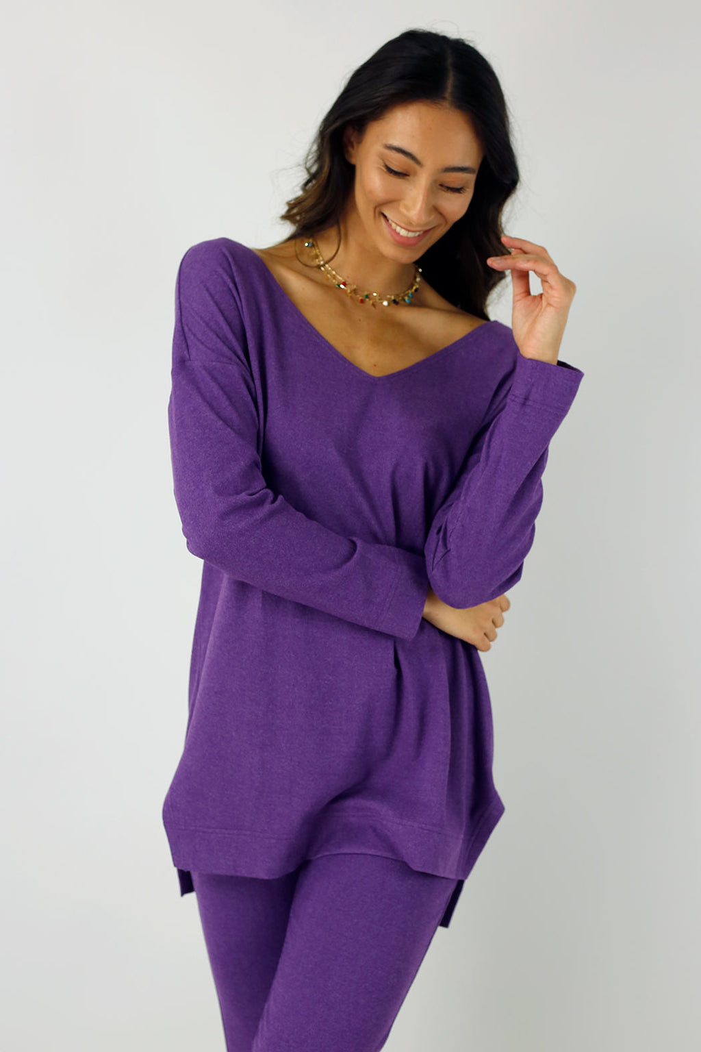 Purple Lush Slouch Jumper - FINAL SALE