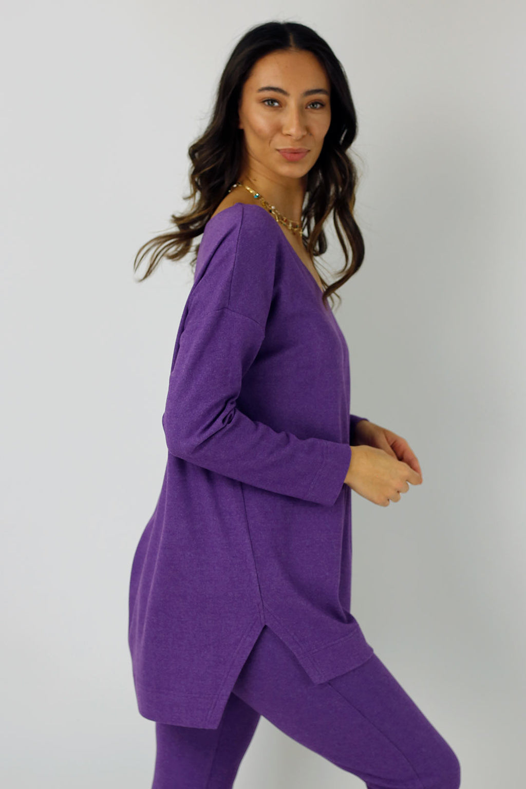 Purple Lush Slouch Jumper - FINAL SALE