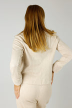 Oatmeal Cable Fur Jacket - FINAL SALE