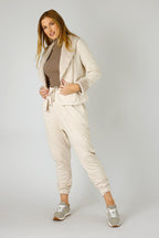 Oatmeal Cable Fur Jacket - FINAL SALE