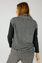 Grey Cosy Cowl Vest - FINAL SALE