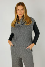 Grey Cosy Cowl Vest - FINAL SALE