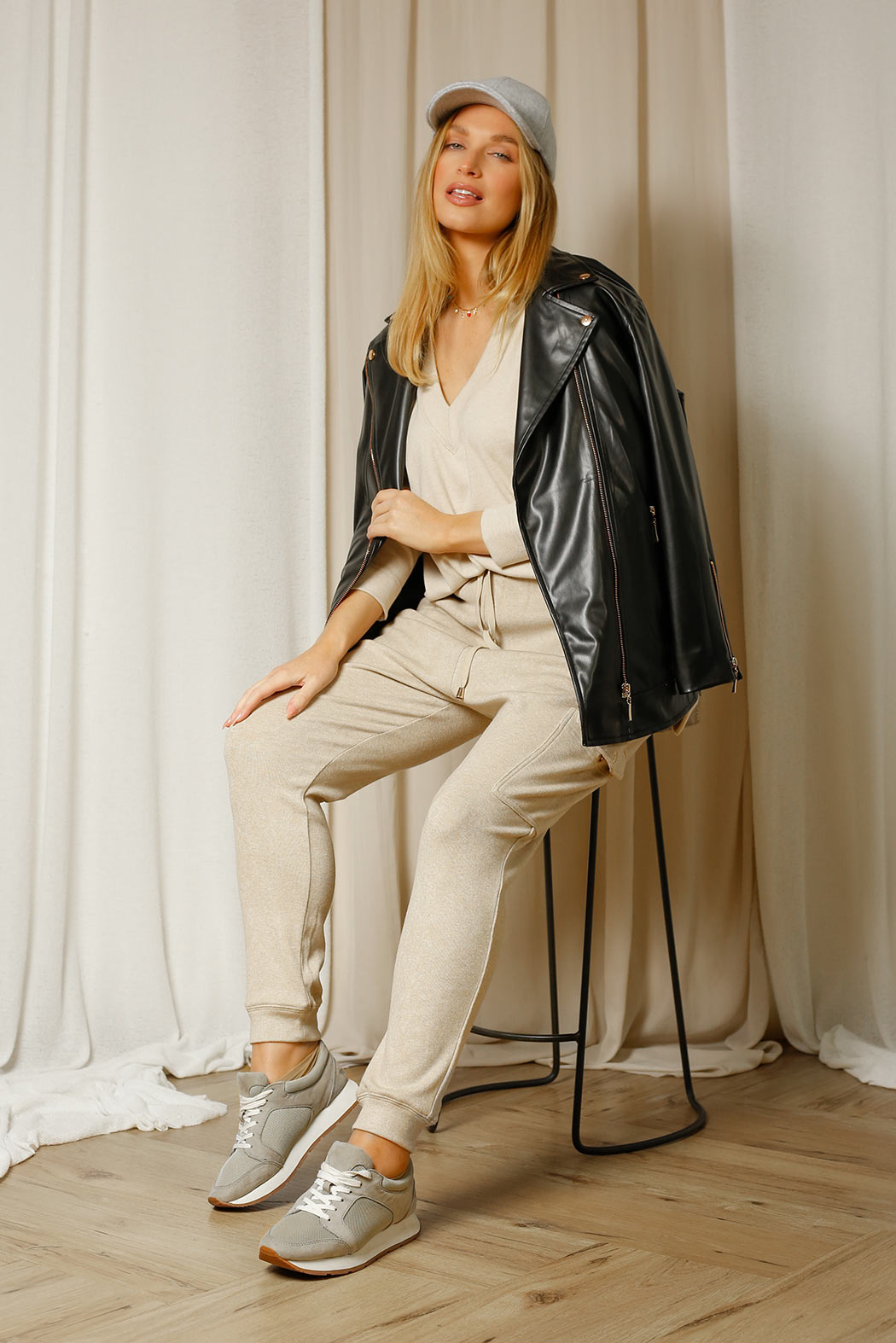 Oatmeal Cargo Lounge Pant - FINAL SALE