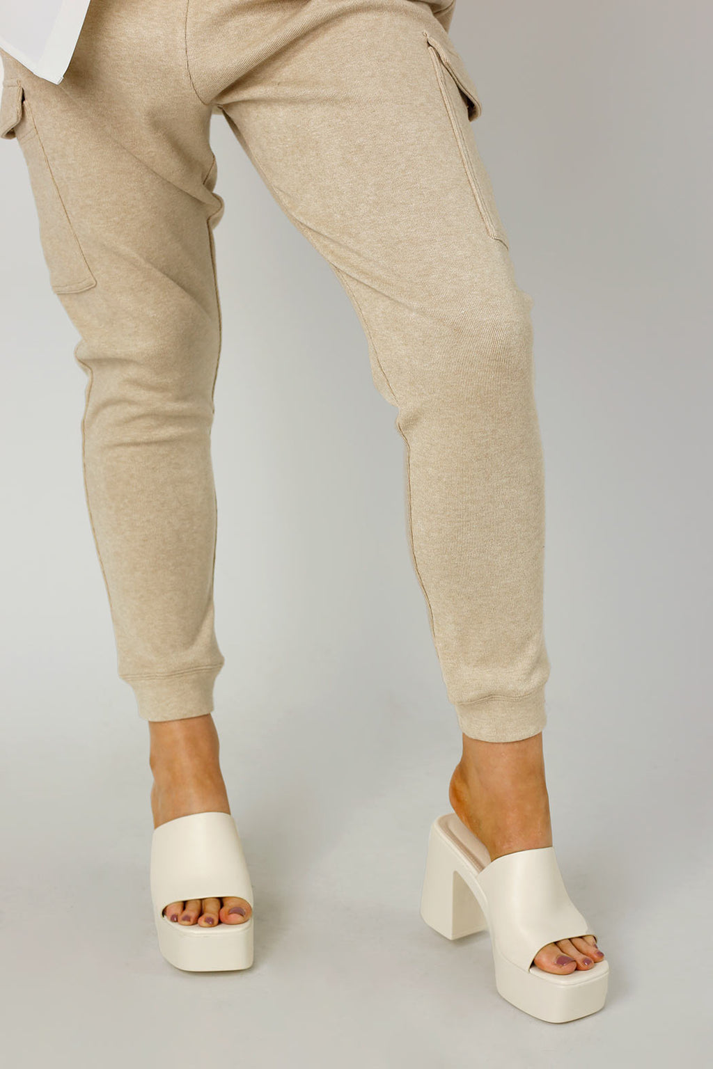 Oatmeal Cargo Lounge Pant - FINAL SALE