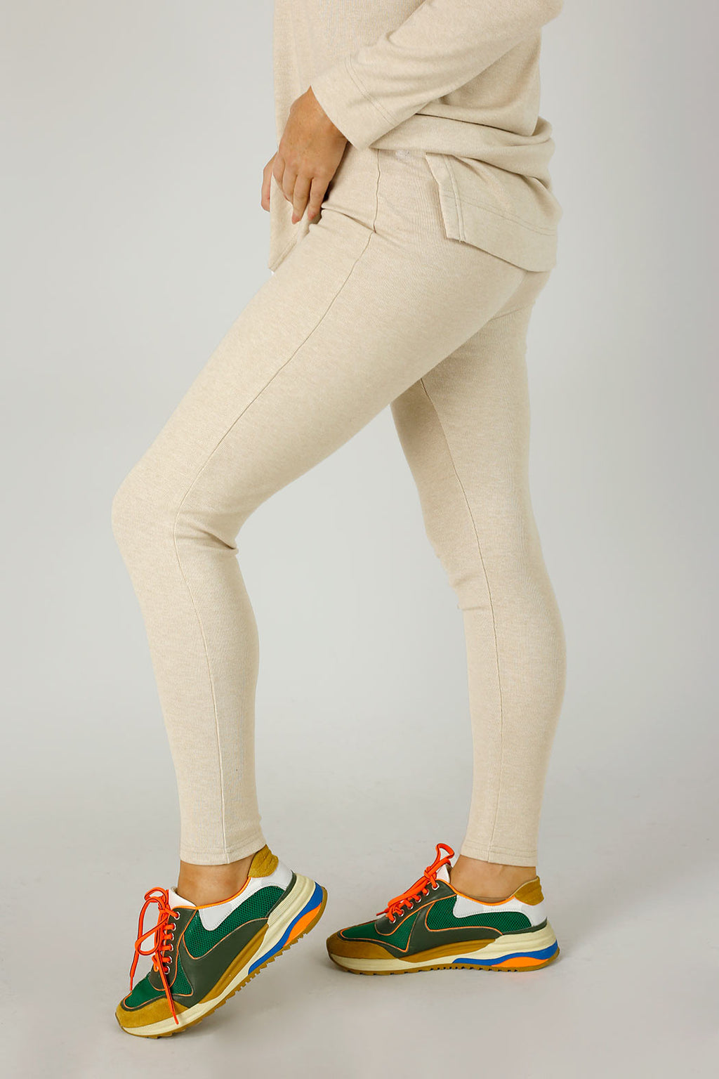 Oatmeal Rib Legging - FINAL SALE