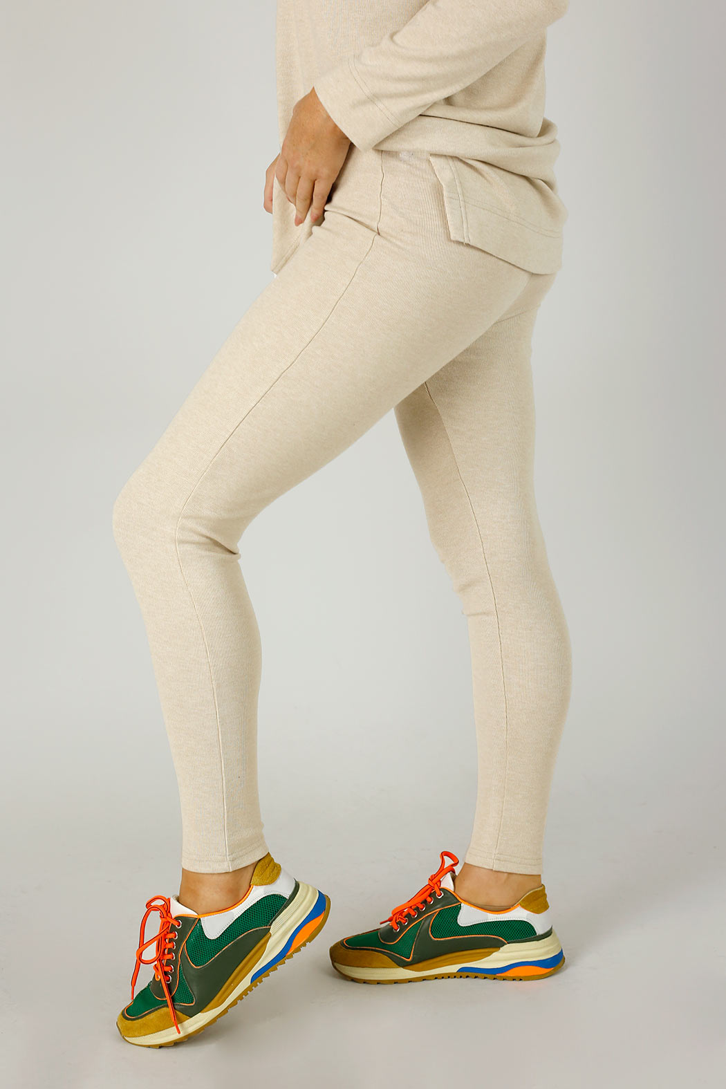 Oatmeal Rib Legging - FINAL SALE