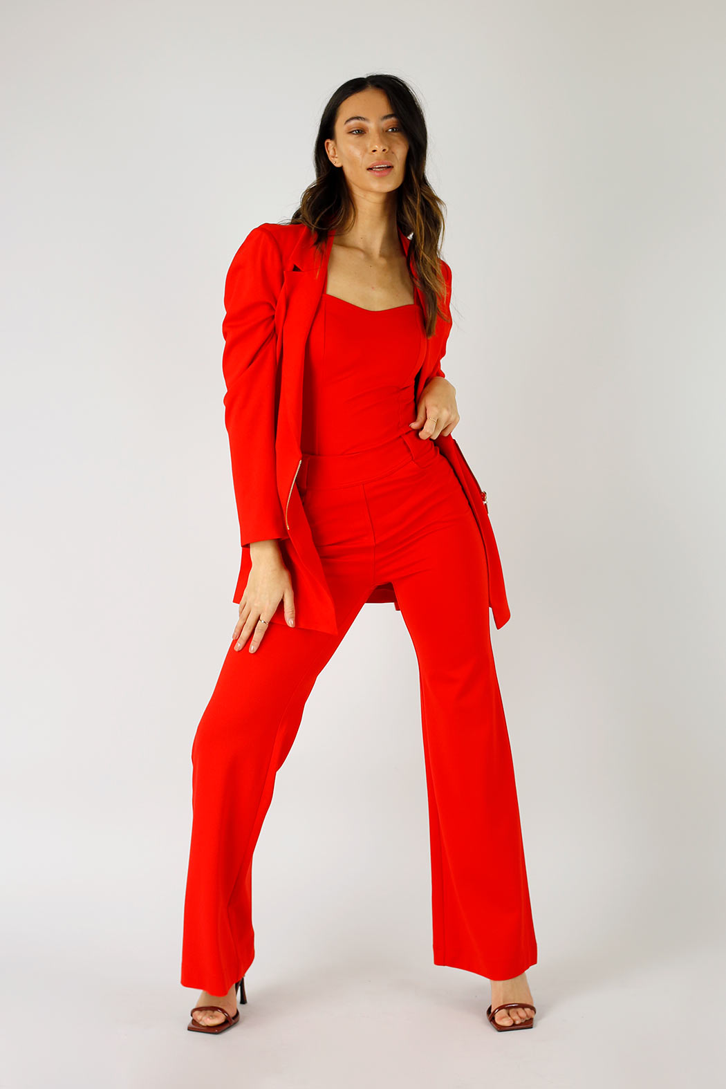 Red Ponte Bustier Cami - FINAL SALE