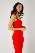 Red Ponte Bustier Cami - FINAL SALE