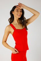 Red Ponte Bustier Cami - FINAL SALE