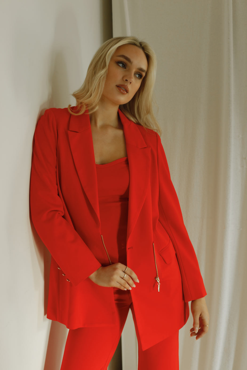 Red Zippy Blazer - SALE