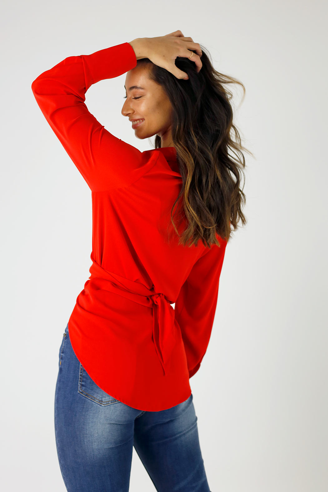 Red Soft Touch Zhoush Shirt - FINAL SALE